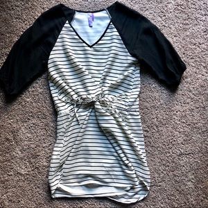 NWOT Francesca’s Striped Shirt Dress